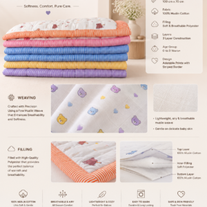 Roots n Loom™ Premium Muslin Cotton Godadi