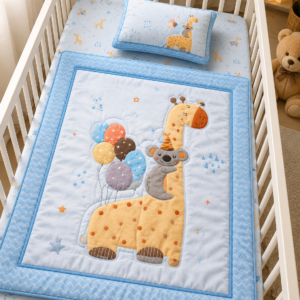 Roots n Looms™ Premium Baby Bedding Hamper – Giraffe Theme