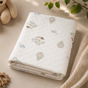 Roots n Looms™ Imported 2-Layer Muslin Baby Blanket