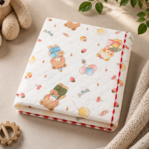 Roots n Looms™ Imported 2-Layer Muslin Baby Blanket