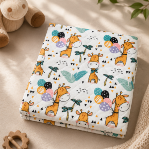 Roots n Looms™ Imported 2-Layer Muslin Baby Blanket