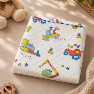 Roots n Looms™ Imported 2-Layer Muslin Baby Blanket