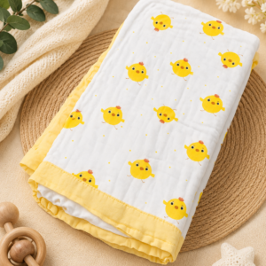 Roots n Looms™ Premium 6-Layer Crinkled Muslin Baby Blanket